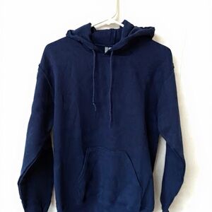 Gildan Heavy Blend Navy Blue Hoodie Pullover
Sweatshirt Unisex Size Small